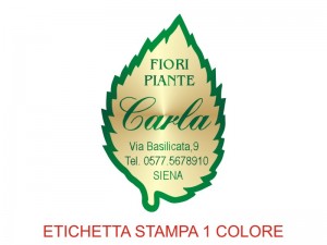 Etichette adesive per fioristi, fiorai e vivaisti (mm 48x30)  (cod.83G)